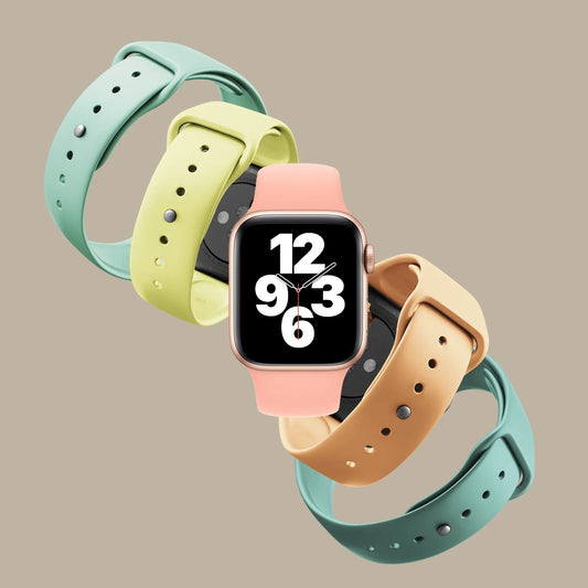 ⌚ 41mm | 40mm | 38mm Silicone Smart Watch Strap A-Quality with Lock | Compatible with 41mm 40mm 38mm
