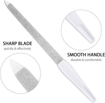 Metal Double Sided Nail File Stainless Steel Manicure Pedicure Files 6 inch