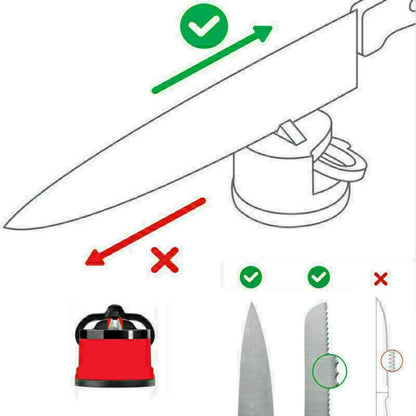 Kitchen Knife Sharpener Tungsten Steel Knife Sharpener Mini Suction Cup Sharpening Stone Kitchen Sharpening Tool for Knives Scissors