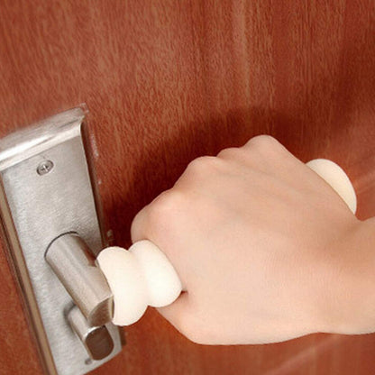 Door Lock Knob Covers, Soft Foam Door Handle Knob Cover, Static Free Baby Safety Protector (Beige)