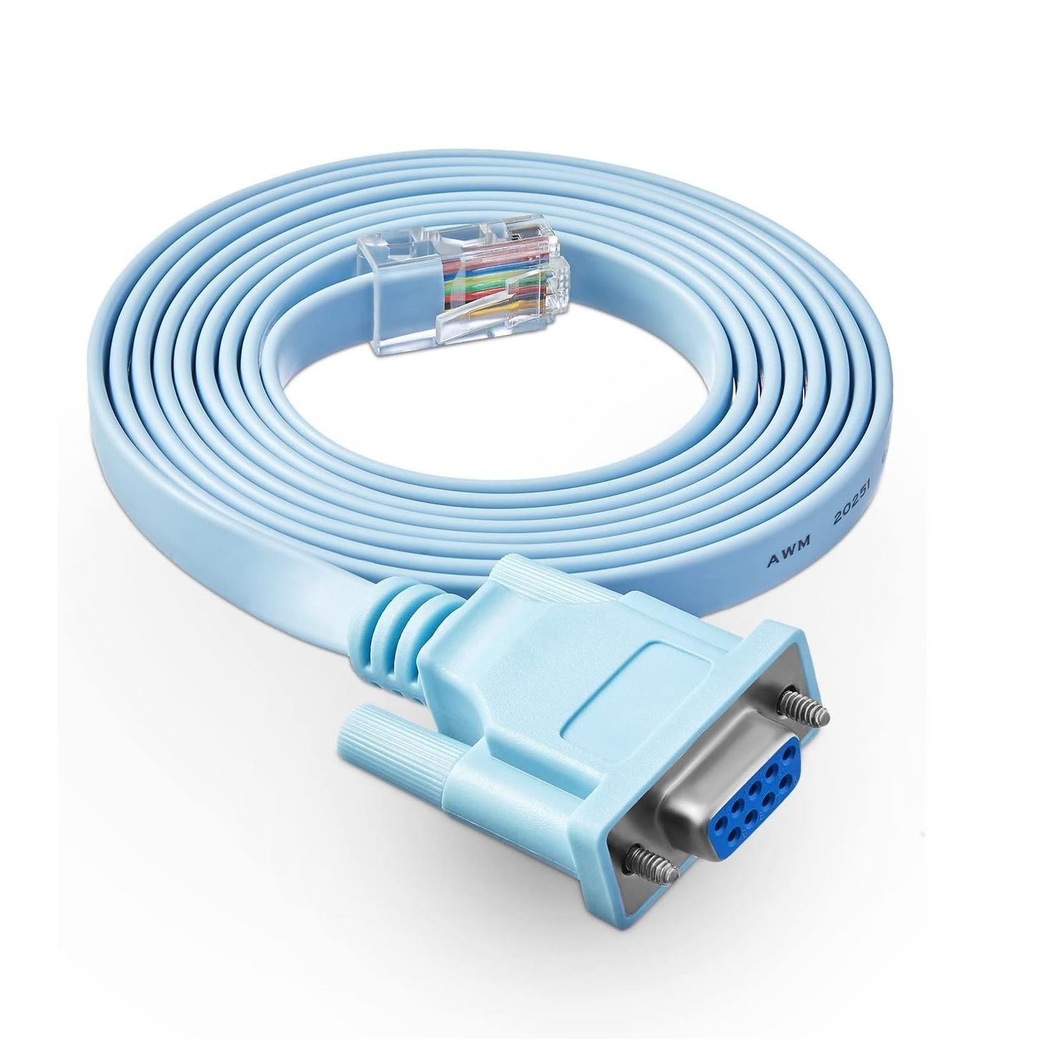 RJ45 to DB9 Console Cable 1.8m (6ft) RS232 Serial Adapter for Cisco Router & Switch Management