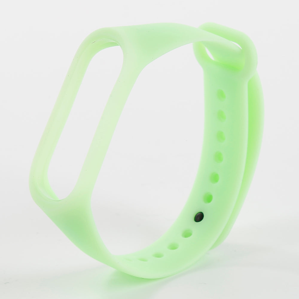 Luminous Silicone Fluorescent green Strap for Xiaomi Mi Band 3/4 , Glow In The Dark Replacement Band Bracelet for Mi Band 3/4 online Sale