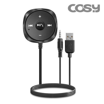 Bluetooth Car Compatible Kit, AT3400BT Bluetooth Handsfree Audio Adapter Car Compatible Bluetooth Receiver with USB Car Audio