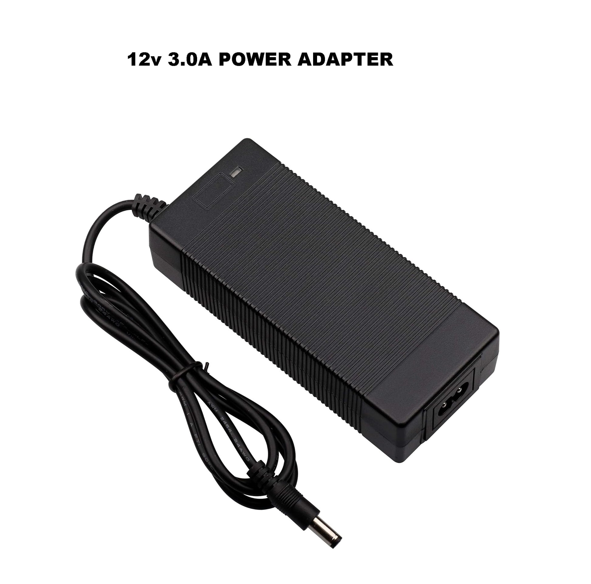 12V 3A Power Adapter with 5mm DC Jack – 100-240V AC Input, 12V 3A Power Adapter with 5mm x 3.5mm Center Pin DC Jack – AC 100-240V | Stable DC Power Supplycm Cable, Stable DC Power Supply