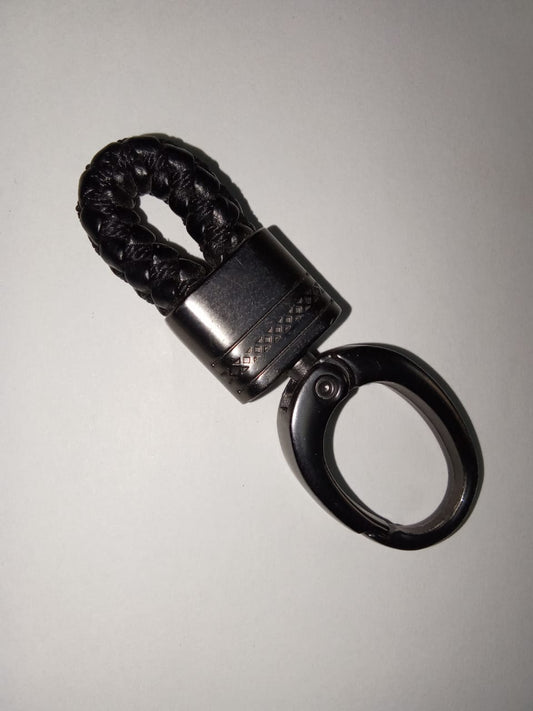 Genuine Leather Braided Keychain Strap Accessories Car Key Chain Rope Keyring with Zinc Alloy Buckle Keyring Holder