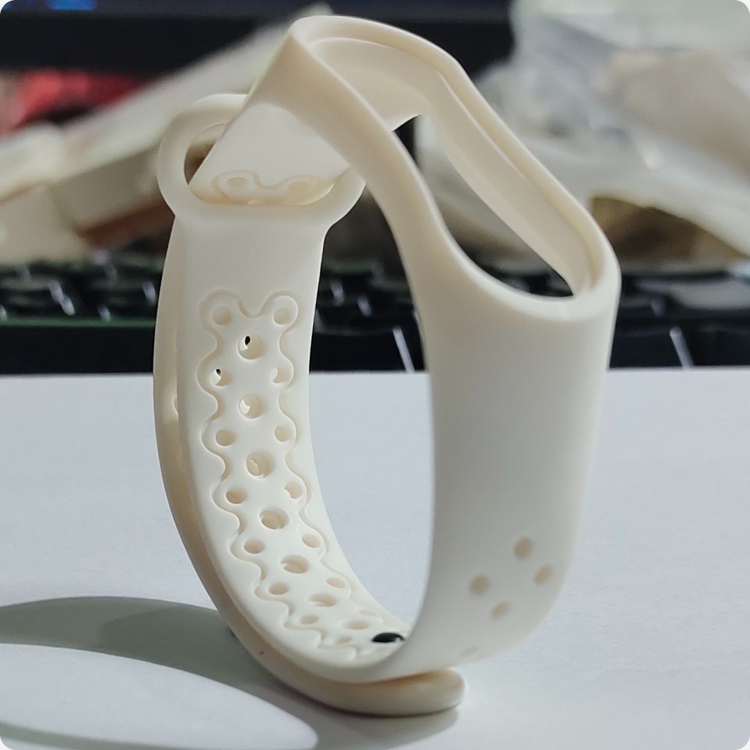 Silicon Off White Strap for XIAMOMI band series 3 4, Premium Quality, A One, High Quality, Smart Band Strap, XIAOMI, Water Proof