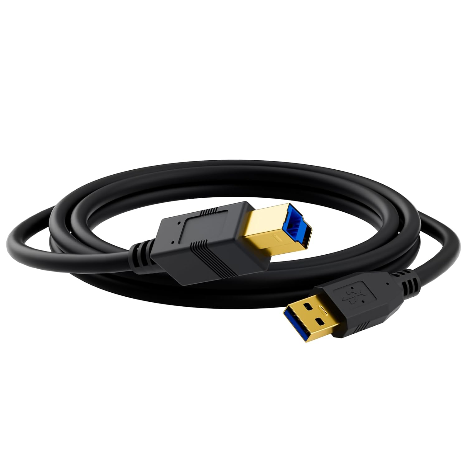 1.5 Meter USB 3.0 Type-A to USB B Cable – High Speed Printer & External Hard Drive Cable with Gold-Plated Connectors