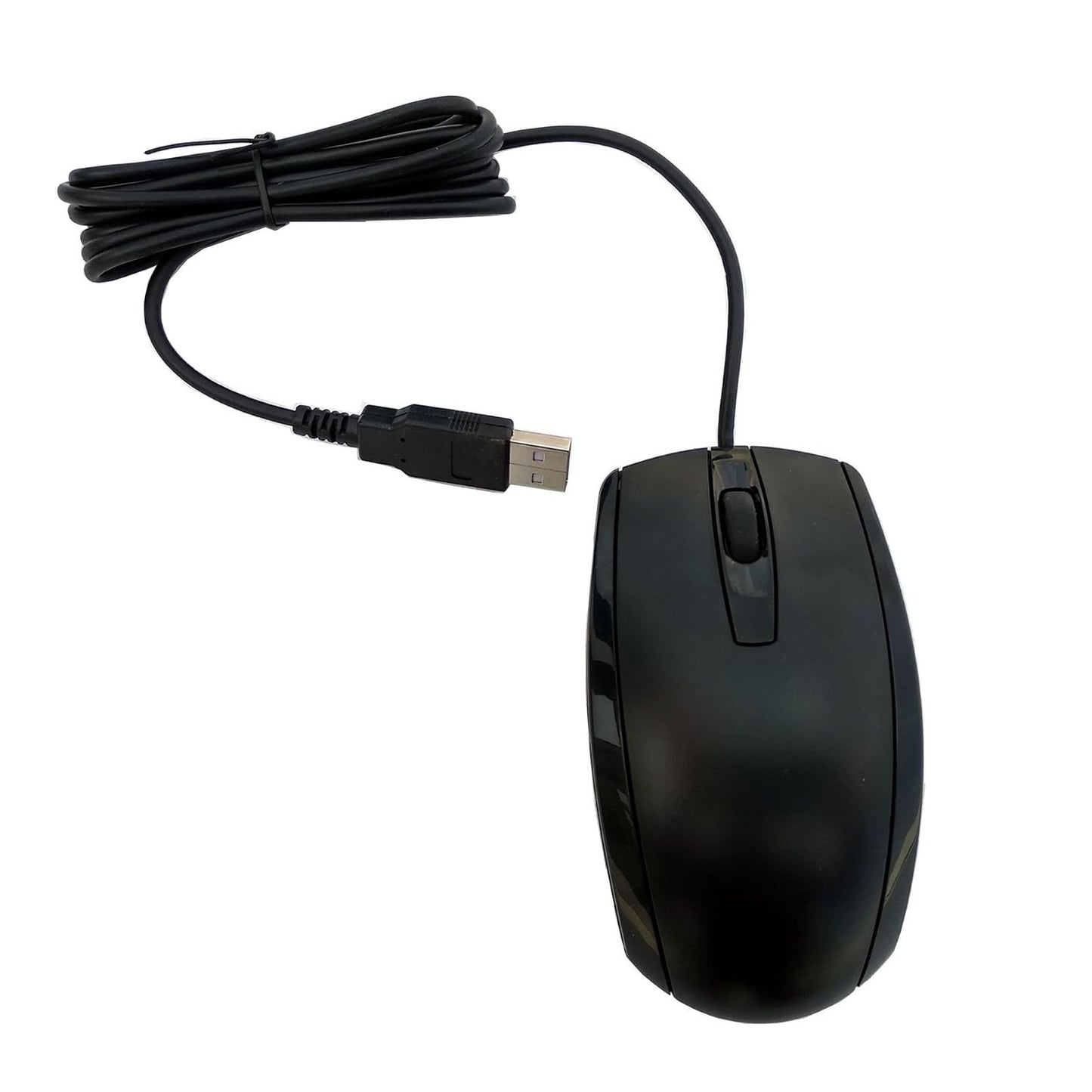 3-Button USB Wired Optical Mouse – Smooth Scroll, Ergonomic Design, Plug & Play Mouse for Laptop & Desktop (Black)