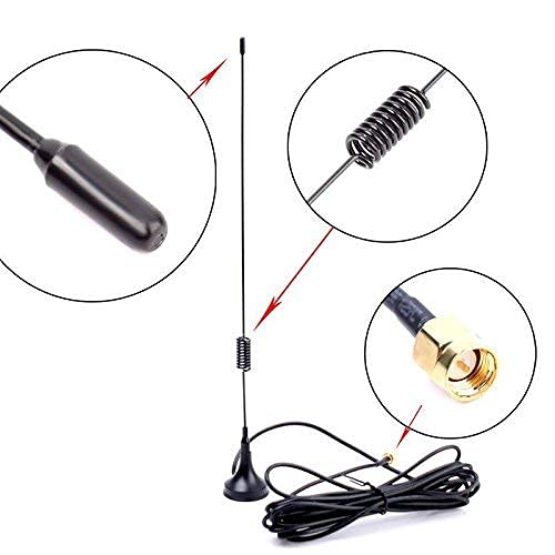 Authentic  FCT External Antenna 11 Meter Cable – 800–960MHz & 1880–1930MHz SMA Male High Gain Signal Booster Antenna for Router, Modem, CCTV & Wireless Devices | Pack of 1