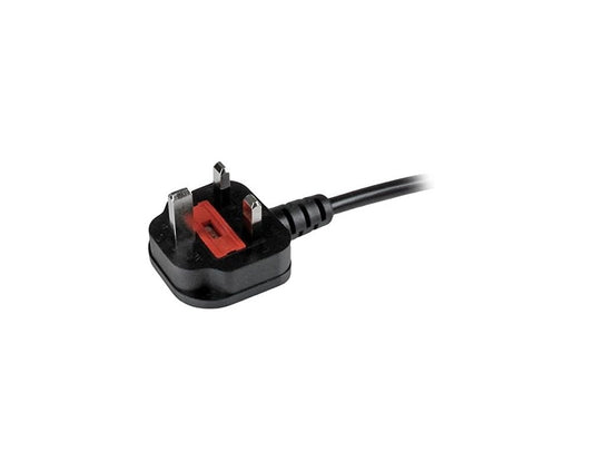 2.5 m Power Cable Y Splitter – BS 1363 to Dual C13, 18AWG, 10A 250V AC Cord for PC, Monitor & Electronics