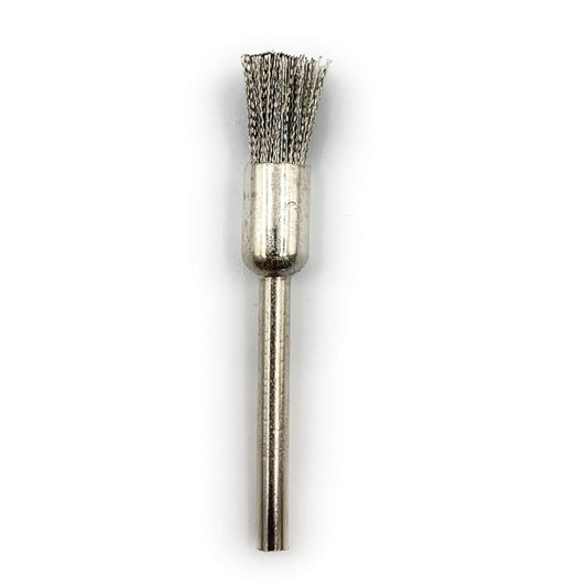 Stainless Steel Wire End Brush for Dremel Rotary Tool – 1 PCS Polishing Brush for Rust Removal, Satin Finish, Jewellery & Watch Cleaning Tool