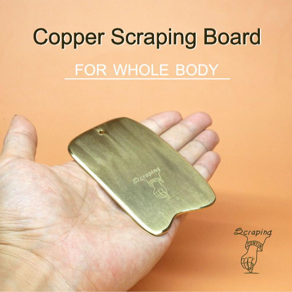 Tontin copper Guasha Massage Tool scraping face neck gua sha scraper board for paint wrinkle removal gua sha facial massager