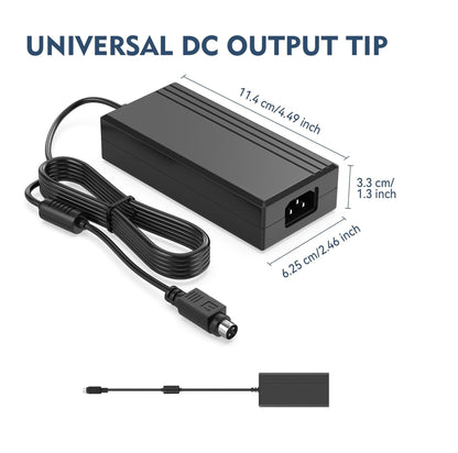 Power AC/DC Adapter 24V for Epson TM-U220B TM-T88V TM-U325D POS Printer – PS-180 Compatible Replacement Power Supply Charger Cable