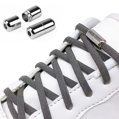 Elastic No Tie Shoe Laces For Adults,Kids,Elderly,System With Elastic Shoe Laces
