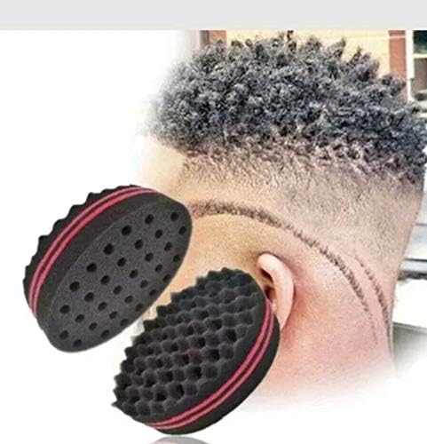 Double side hair sponge brush twists sponge foam hair brush curl sponge brush for curls twist afro coil dreadlocks hair style