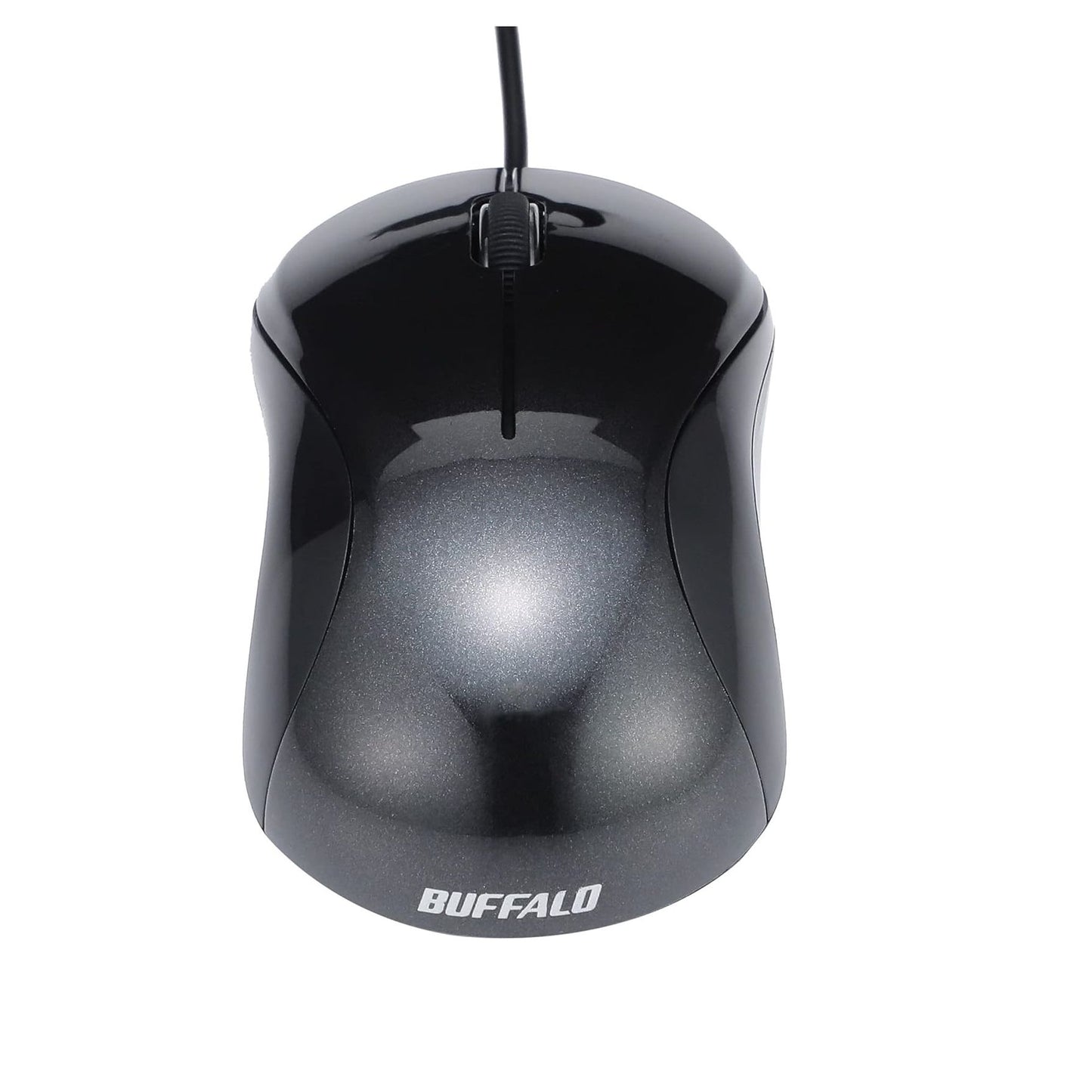 Wired Blue LED Silent USB 3 Button Mouse Buffalo Black BSMBU108 – Quiet Click, High Precision Optical Mouse for PC & Laptop
