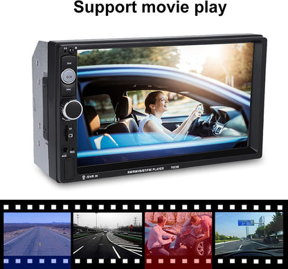 7023B 7 Inch Touch Screen Car MP5 Player with Bluetooth, Phone Link, Rear View Camera & Steering Wheel Remote