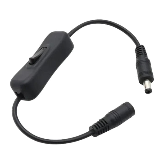 LED Light Monitor Router DC 5V-12V Connector Power Cable Male to Female Extension Cord 30cm with 304 Swith