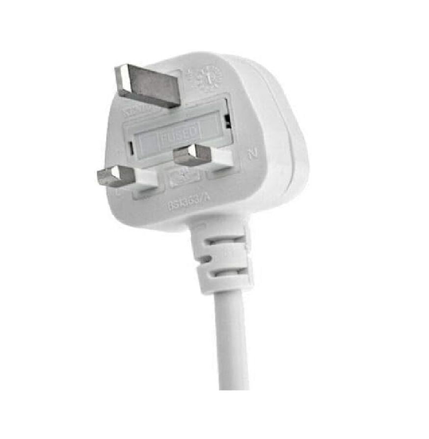 2 meter UK 3 Pin Power Adapter Extension Cable – Durable Power Lead Compatible with Laptop Chargers & Power Adapters