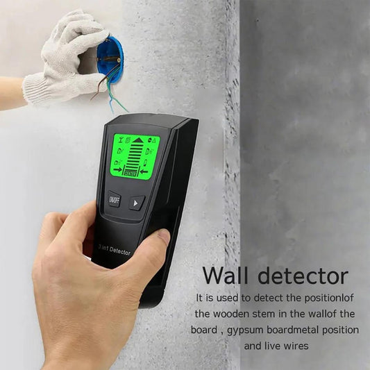 A One Tools 3 in 1 Multifunction Portable Metal Detector Find Metal, Wood Studs, AC Voltage Live Wires, Electric Boxes, More With This tool (Battery not included)