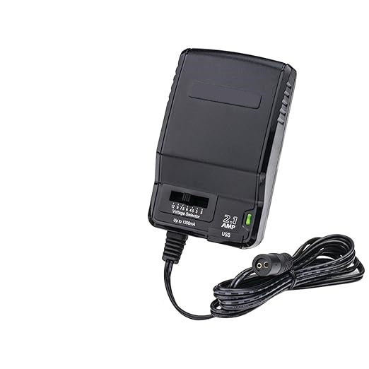 Powerline Original Powerline 1300 Ma Universal AC Adapter with USB Charging