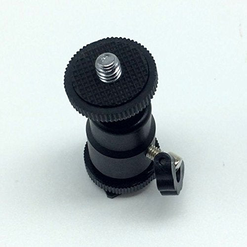 1PCS Camera Tripod Hot Shoe Adapter with 1/4" Ball Head Mount | Universal Bracket Holder for DSLR, LED Light & Microphone | Budget-Friendly Camera Accessory