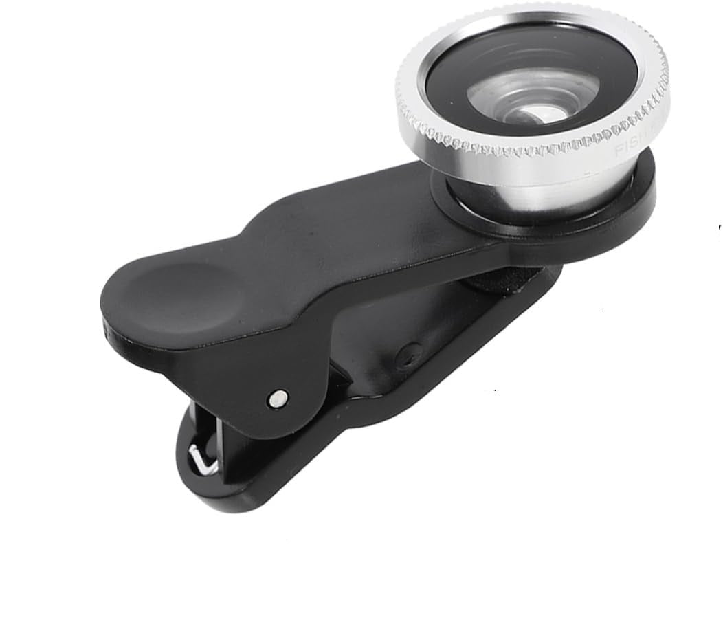 3-in-1 Phone Camera Lens Kit – Fisheye, Macro & Wide Angle Lenses for Smartphones, Universal Clip-On Mobile Photography Kit, Easy Installation Compatible with All Devices