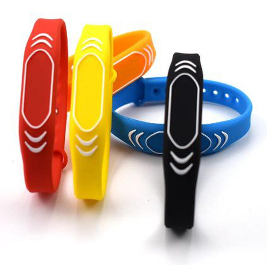 13.56MHz ISO14443A MIFARE Classic 1K NFC Wristband Silicone RFID Bracelet Door Access ID Card