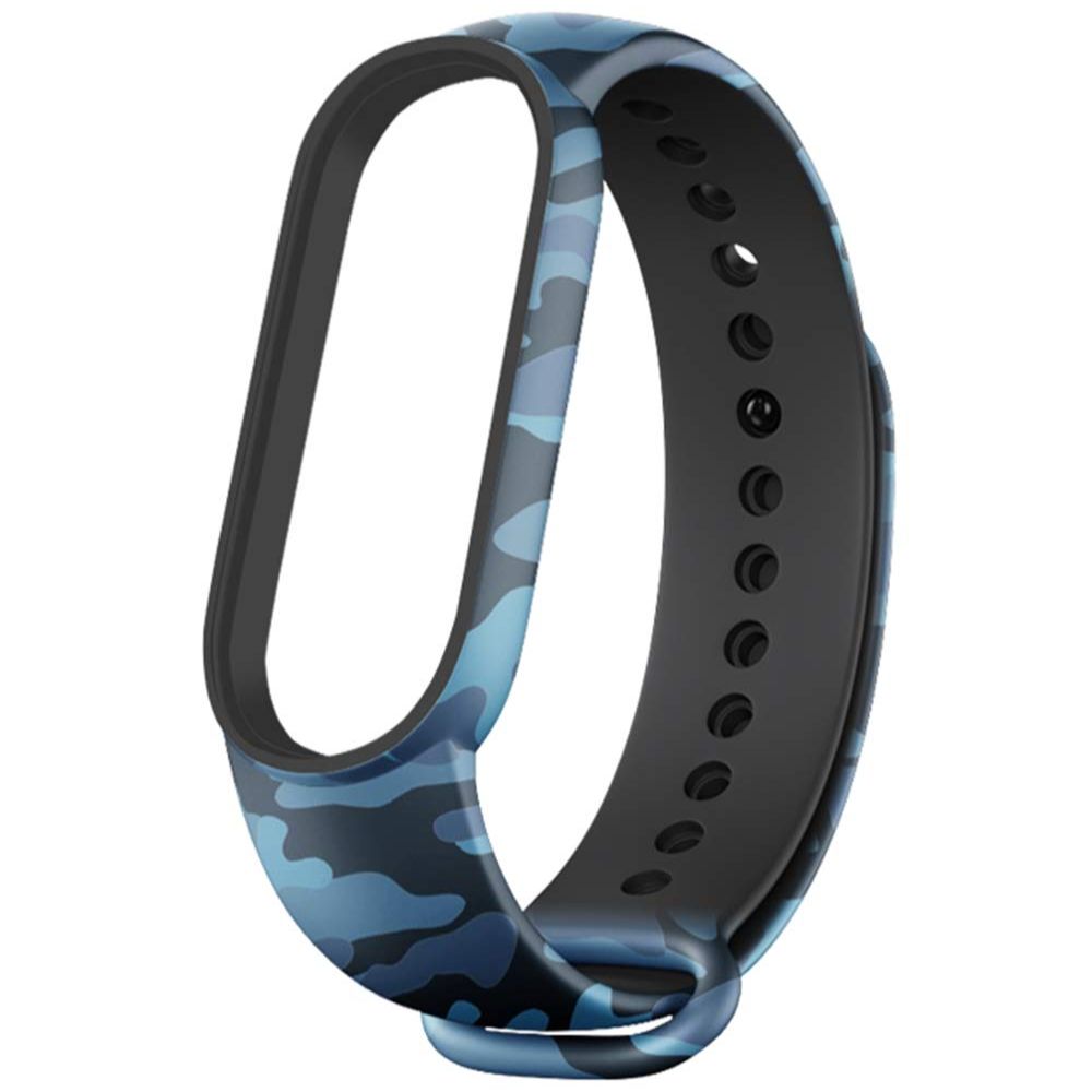 Compatible for Mi Band 5/ Mi Band 6 (Camouflage Blue)