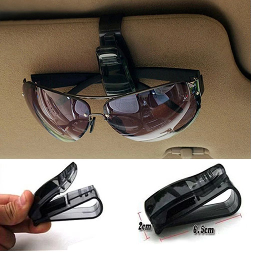 Car Sunglasses Ticket Card Holder Clip Auto Vehicle sunvisor Glasses Case Car Orgnizar Interior Accessories hi Qulity