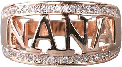 9size and 7size GOMYIE Exquisite Nana Ring Christmas Gift Birthday Present Ring