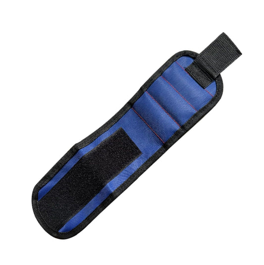 Portable DIY Nylon Magnetic Wristband Tool 3-in-1 (Blue) | Multifunction Wrist Strap for Screws, Nails & Bits – Ideal for Electricians, Woodworkers & Mechanics