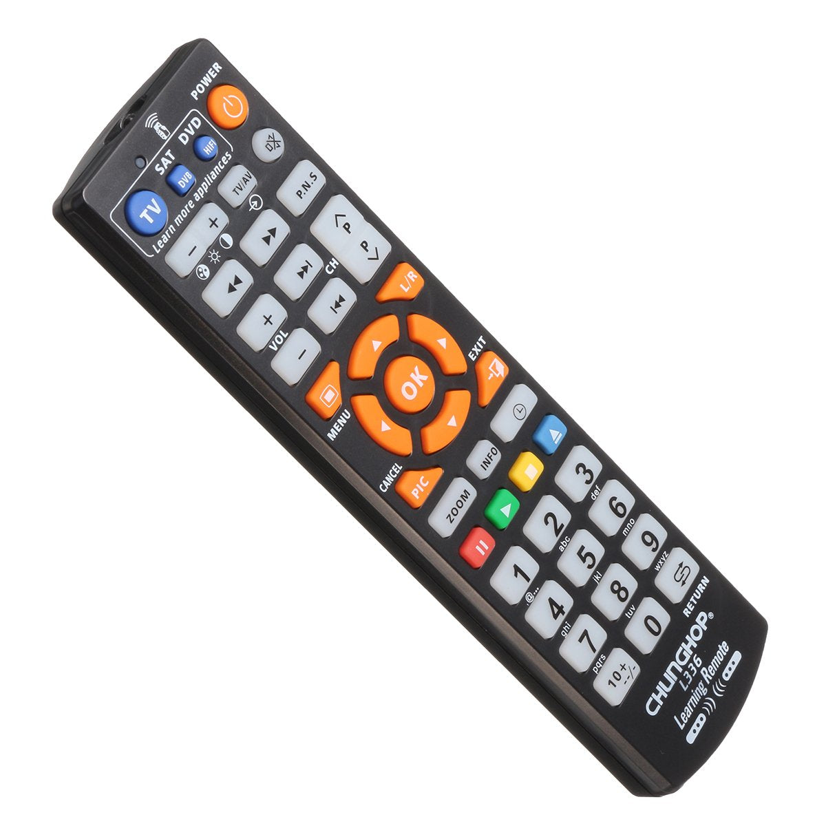 L336 Universal Learning Remote Control Compatible with TV DVD Set Top Box