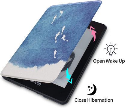 6" Kindle Paperwhite Signature Edition PU Leather Cover with Auto Wake/Sleep for Amazon Kindle A1
