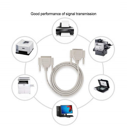 DB25 Male to Female Serial Extension Cable – 25 Pin Printer Copier Data Cable, High Speed DB25 M/F Extension Lead