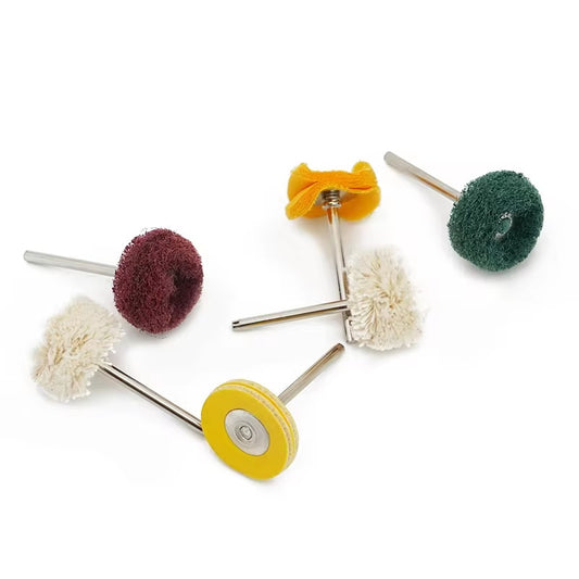 6pcs Polishing Kit Shank Diameter Burs Grinding Clinic For Grinding Ceramics Porcelain Low Speed Polishing Brush