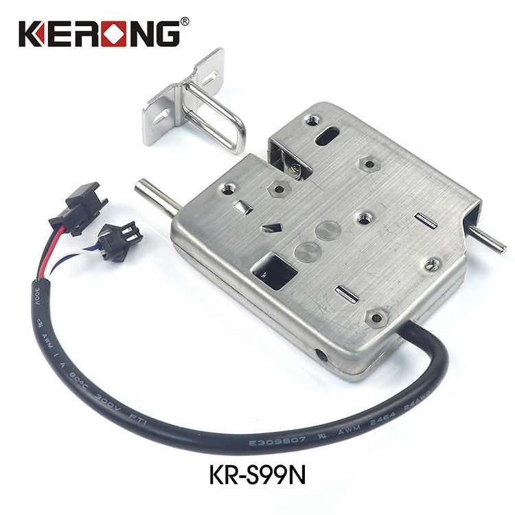 KERONG 24v Solenoid Lock Stainless Steel Electric Control Lock for Cabinet Electronic Locker Drawer Gate