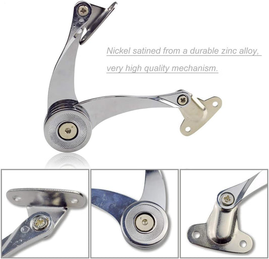 Door Hinges Stop Stays Doors Lift Up Support Furniture Stay Support Hinge Cabinet Kitchen Cupboard Hinges for 4-15KG Adjustable 1 PCs