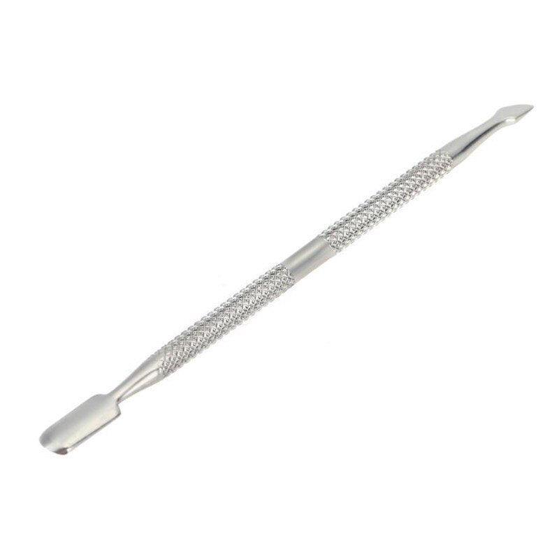 1PC Double Head Stainless Steel Nail Cuticle Pusher Spoon Remover Trimmer Dead Skin Manicure Pedicure Cleaner Nail Tool