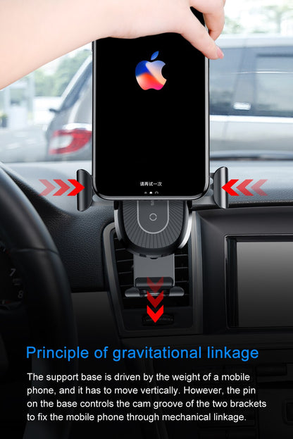 Heukji Telescope Car Mount Wireless Charger Black WXZT-01