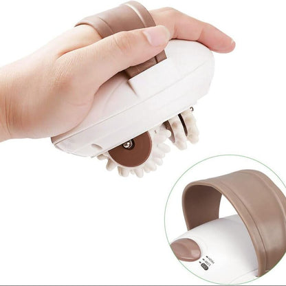 FITTO Body Slimmer and Leg Massager, MA-020, White – Full Body Toning, Cellulite Reduction, and Relaxation Massage Device – Portable, Battery Powered, for Back, Legs, and Arms
