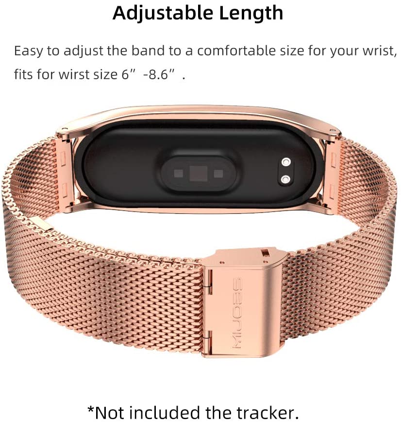 MIJOAS Milanese Strap TF for miband 3/4 Metal Bands