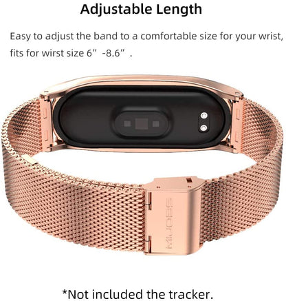 MIJOAS Milanese Strap TF for miband 3/4 Metal Bands