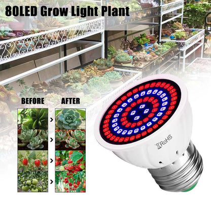 60LED E27 220V Grow Light Bulbs Full Spectrum Tent Plants Hydroponic Lighting Lamps Garden Plant Lights Full Spectrum grow light Premium Qulity Long Life A One