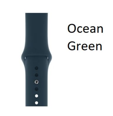 unique new fashion i Watch soft unique 38mm 40mm 41mm Silicone Watch Strap Sport Ocean Green A One World Hi Quality