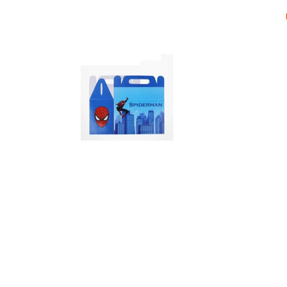 PACK OF 3 SPIDERMAN GOODIE BOXES l BIRTHDAY PARTY DECOR