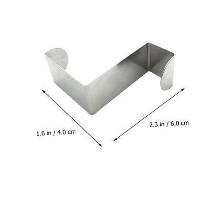 2 PCS Z-Type Door Hooks – Multi-Purpose Z Shape Hanger for Cupboard, Drawer & Door Organizer | Space-Saving Hanging Hooks