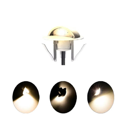 LED Deck Lights Kit 1PCS Low Voltage 1.38W IP67 Waterproof Stair Light – Warm White Outdoor Garden, Yard, Pathway & Step Landscape Lighting