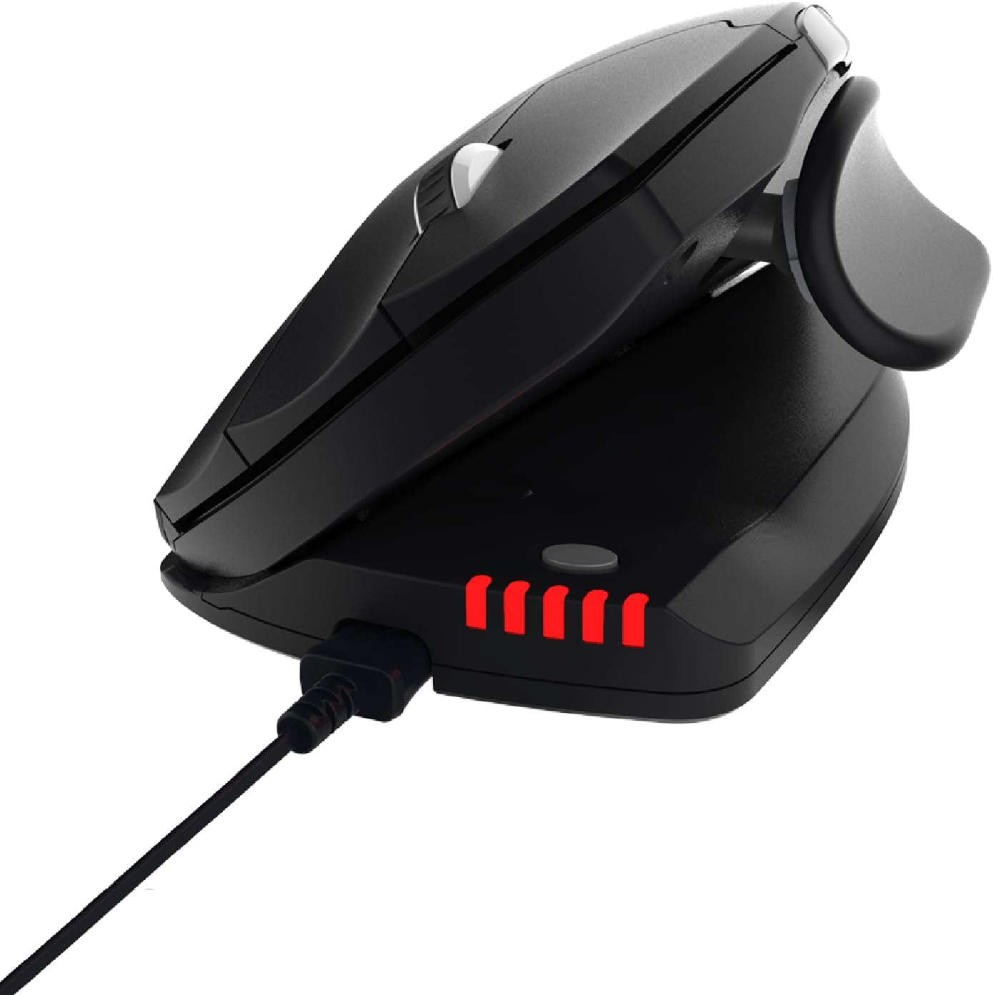 Branded Contour Unimouse Ergonomic Vertical Wired Mouse with Adjustable Thumb Rest for  – 35° to 70° Angle, 6 Buttons