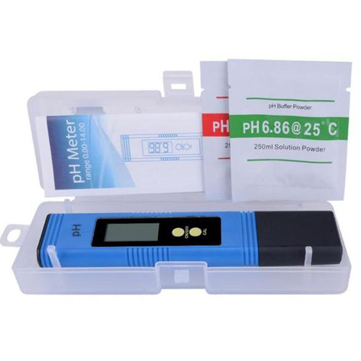 Digital PH Meter, PH Metre 0.01 PH High Accuracy Water Quality Tester with 0-14 PH Measurement Range for Household Drinking, Pool and Aquarium Water PH Tester Design with ATC